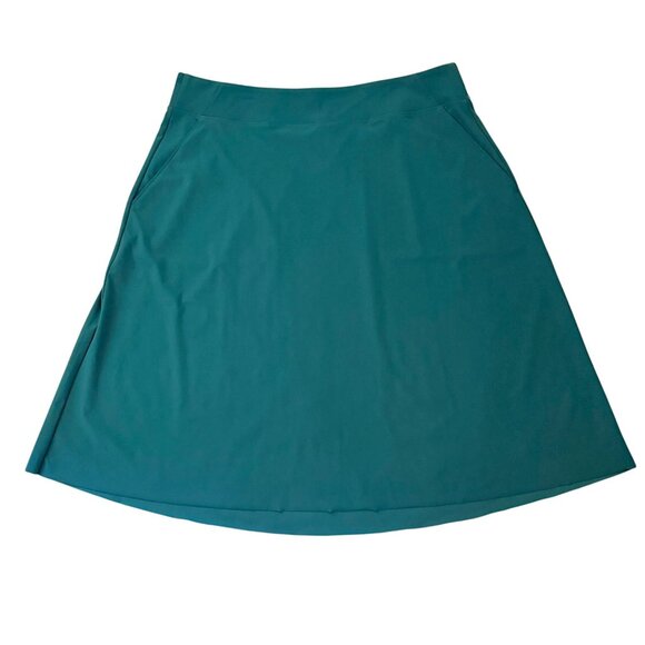 Athleta Cosmic Skirt Womens 1X Blue EuroLuxe Fabric Power Of She Pockets NWT - Picture 2 of 8